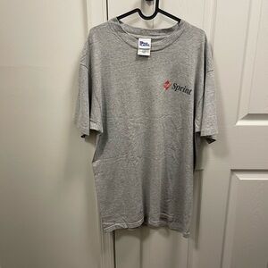 Vintage Pro Player Gray Sprint Logo Men's Short Sleeve Tee